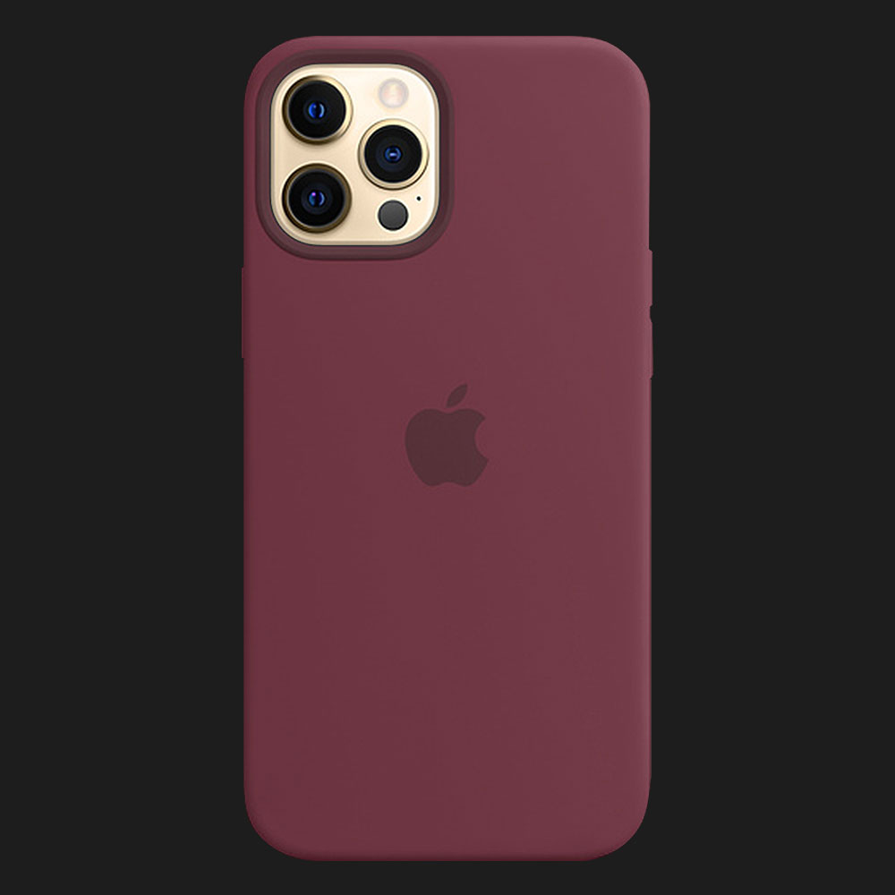Оригінальний чохол Apple Silicone Case with MagSafe для iPhone 12 | 12 Pro (Plum) (MHL23)
